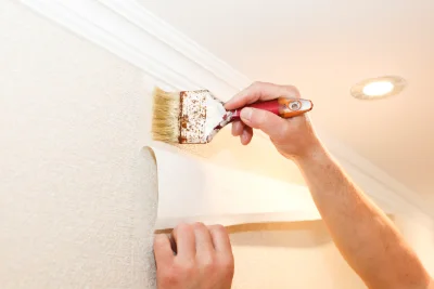 Pose de papier peint à Montchanin — revêtements muraux et toiles de verre